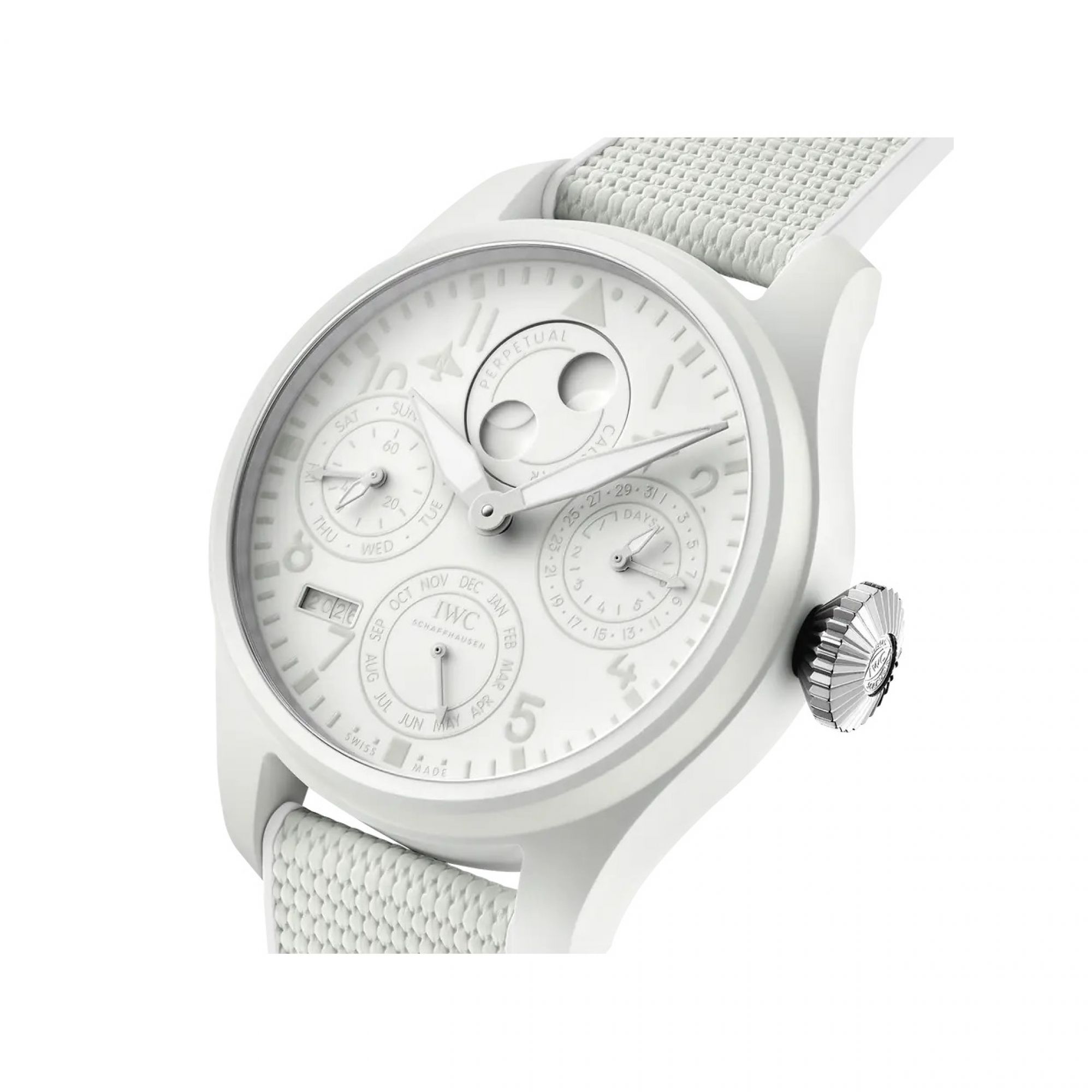 IWC  Big Pilot's Watch Perpetual Calendar Ceralume® liegend