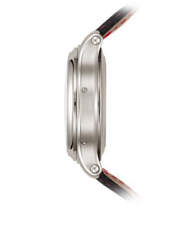 Schleppzeiger-Monopusher-Chronograph für Linkshänder, Ewiger Kalender.