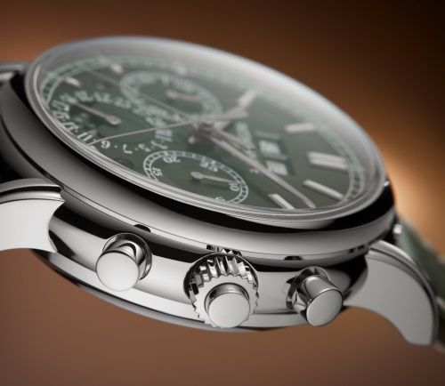 Schleppzeiger-Chronograph, Ewiger Kalender.