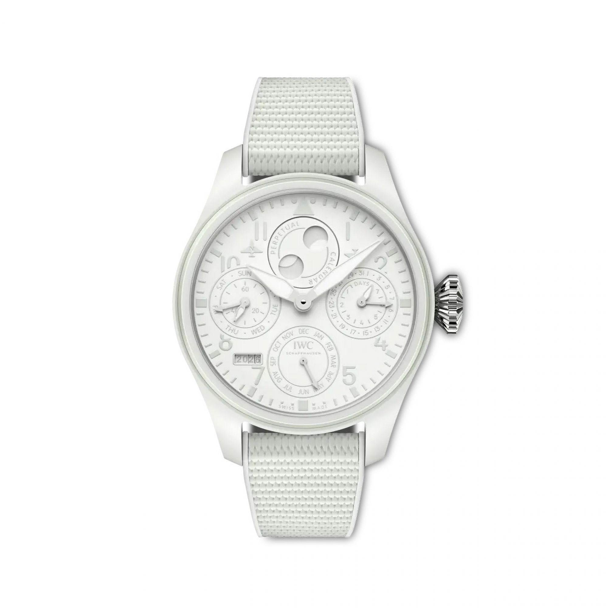 IWC  Big Pilot's Watch Perpetual Calendar Ceralume® Face