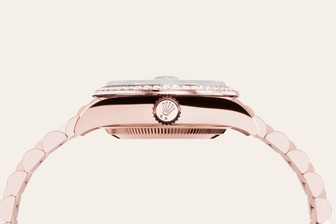 Rolex Lady-Datejust Referenz m279135rbr-0001 18 Karat Everose-Gold