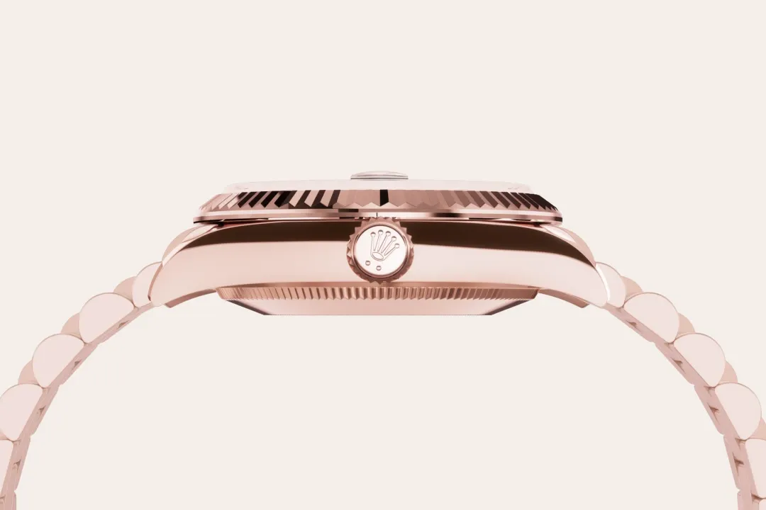 Rolex Datejust 31 Referenz m278275-0025 18 Karat Everose-Gold