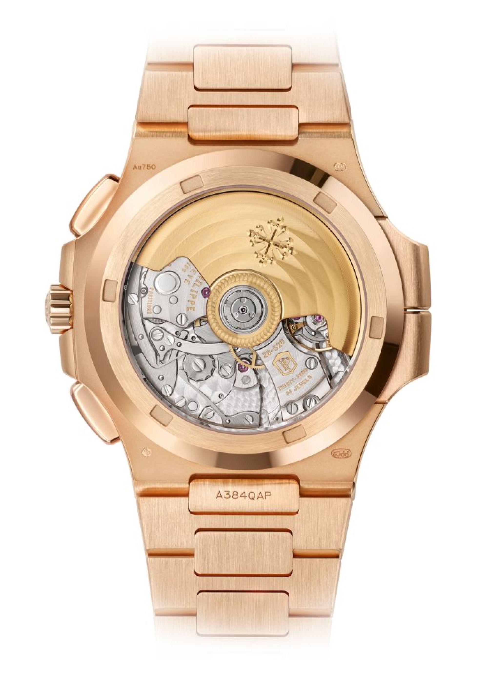 Patek Philippe Flyback-Chronograph, Travel Time. Rückseite
