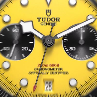 Es summt etwas in der Welt von @tudorwatch ... und das ist ein neu gestalteter Black Bay Chronograph mit 39 mm Durchmesser und einem flachen Gehäuse sowie einem kühnen gelben Zifferblatt. #BornToDare #DaringWatches #TudorBoutiqueKöln