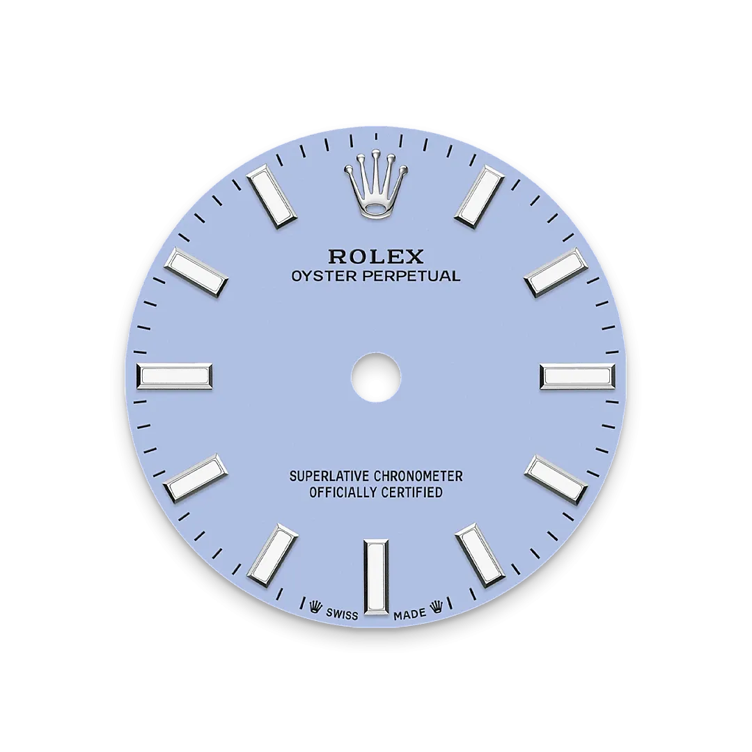 Rolex Oyster Perpetual 28 Referenz m276200-0008 Zifferblatt in Lavender