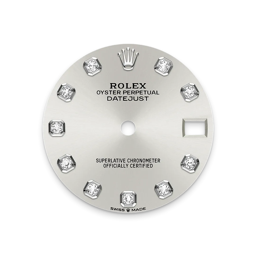 Rolex Datejust 31 Referenz m278384rbr-0033 Silbernes Zifferblatt