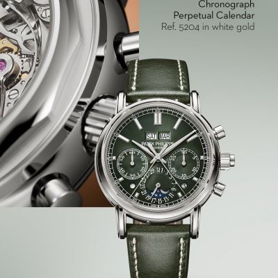 Zeitlose Uhrmacherkunst trifft auf moderne Eleganz. ✨
Die @patekphilippe  Split-Seconds Perpetual Calendar Chronograph interpretiert eine ikonische Komplikation neu und verbindet höchste Präzision mit einem ausdrucksstarken Design. Das Zusammenspiel aus poliertem Weißgoldgehäuse und olivgrünem Sonnenschliff-Zifferblatt mit schwarzem Verlauf verleiht dieser Uhr eine unverwechselbare, zugleich moderne und zeitlose Ästhetik.
Im Inneren sorgt ein handaufgezogenes Manufakturkaliber mit Schleppzeiger-Chronograph und ewigem Kalender für höchste Präzision und technische Raffinesse.
Abgerundet wird das Design durch ein edles Kalbslederarmband in Olivgrün – ein Statement für Stil, Präzision und die Kunst, Zeit neu zu definieren.
#PatekPhilippe #PatekTime #GrandComplications #JuwelierGadebusch #köln