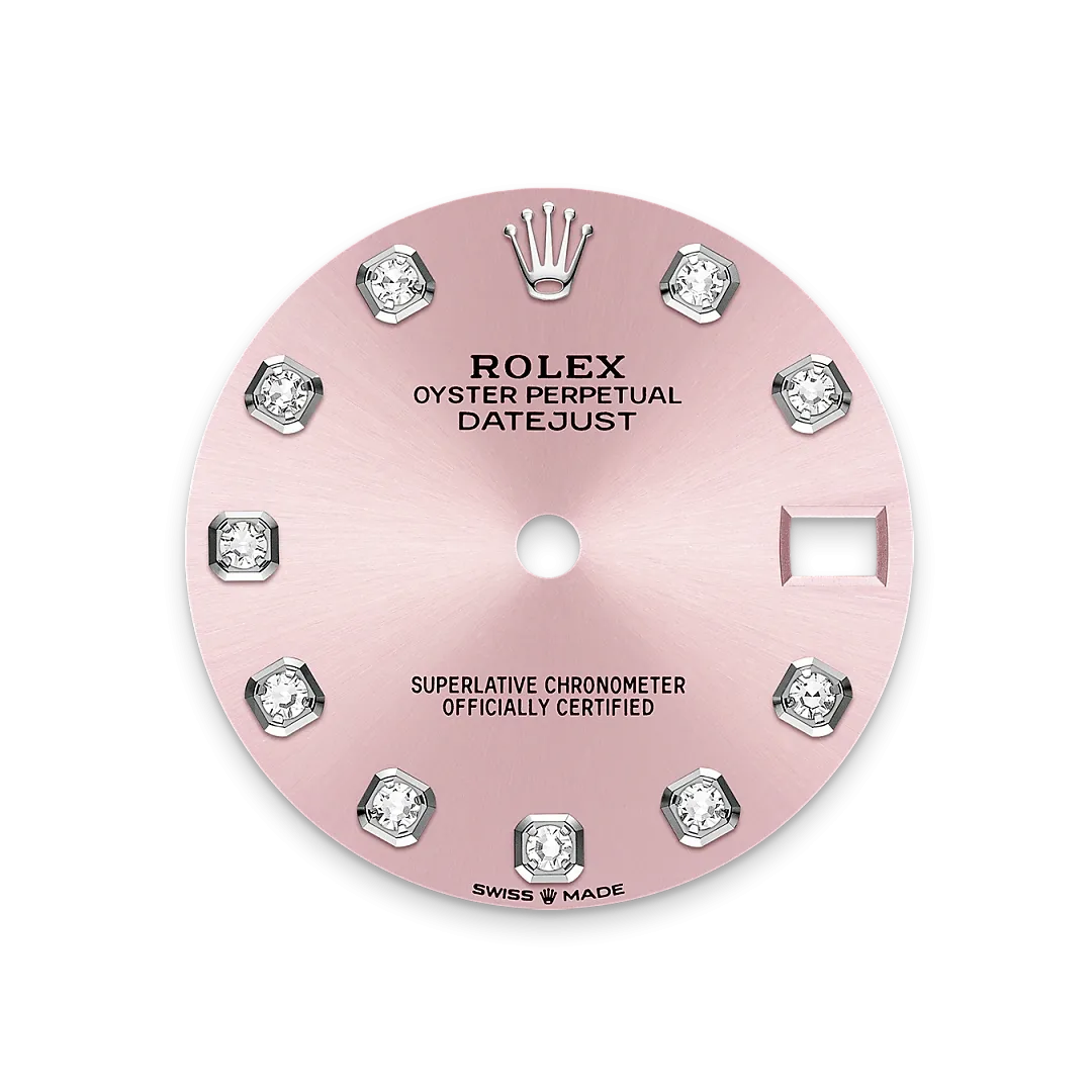 Rolex Datejust 31 Referenz m278274-0032 Roséfarbenes Zifferblatt