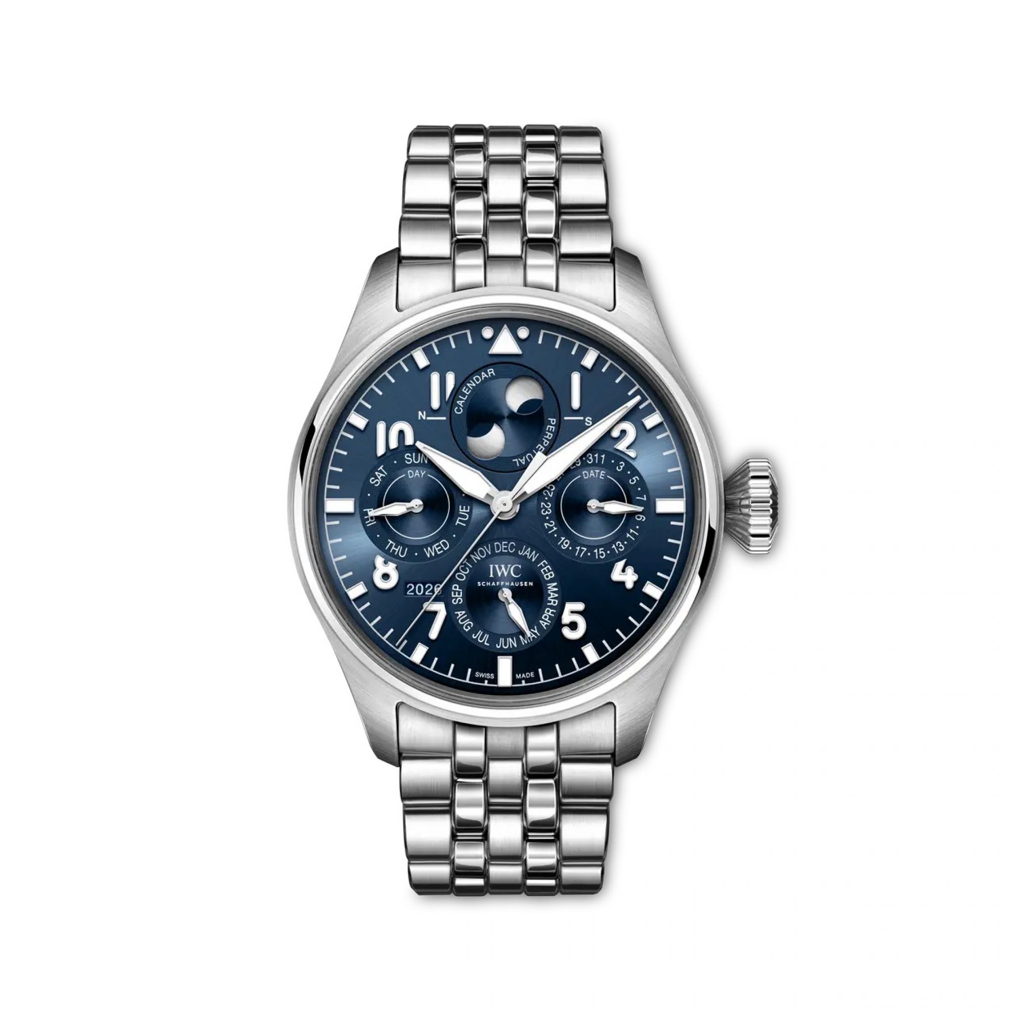 IWC  Big Pilot's Watch Perpetual Calendar ProSet Le Petit Prince Face