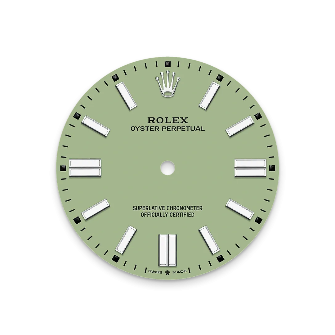 Rolex Oyster Perpetual 41 Referenz m134300-0006 Zifferblatt in Pistachio