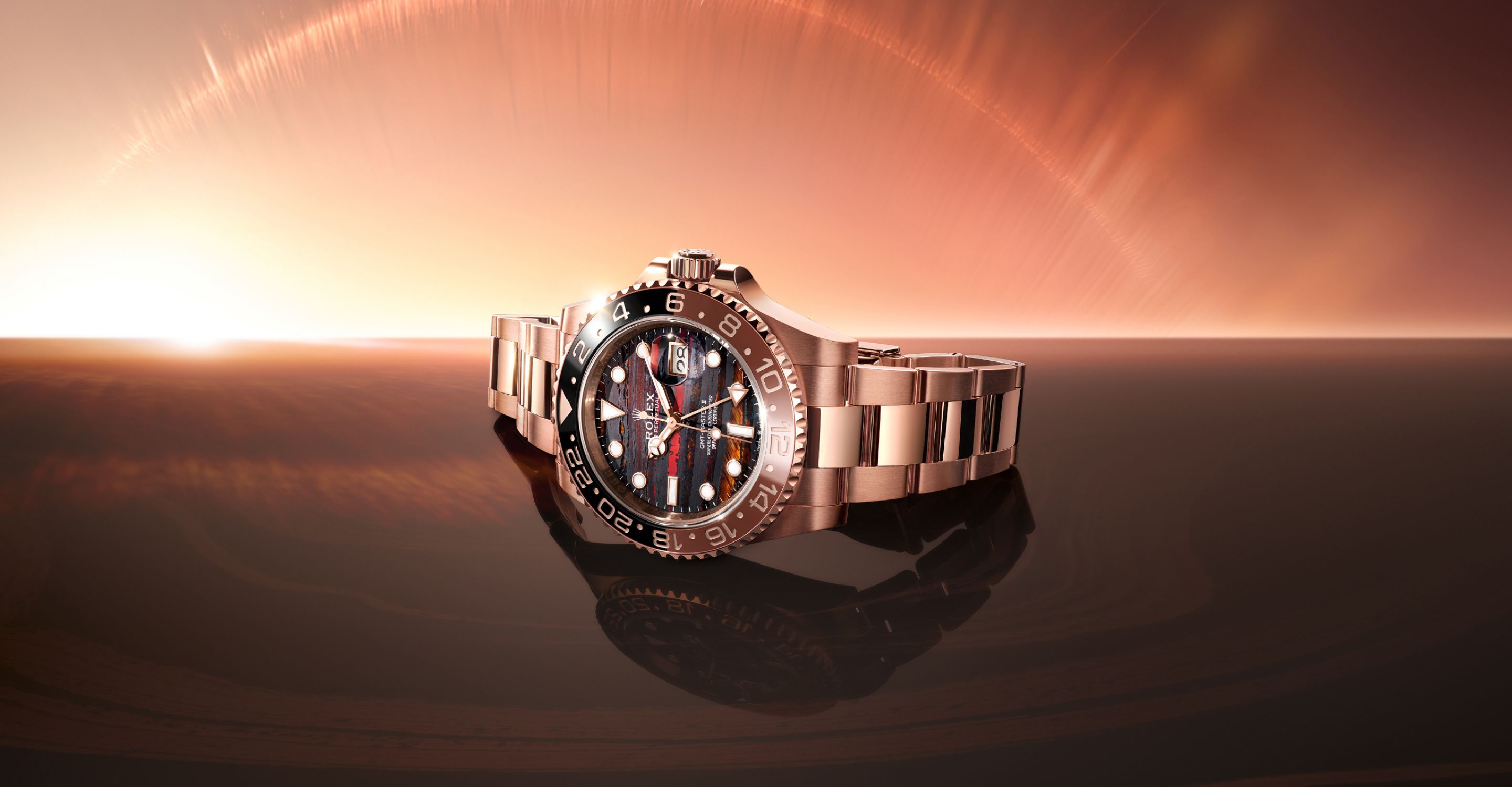 Oyster Perpetual GMT Master II Zifferblatt aus Tigereisen
