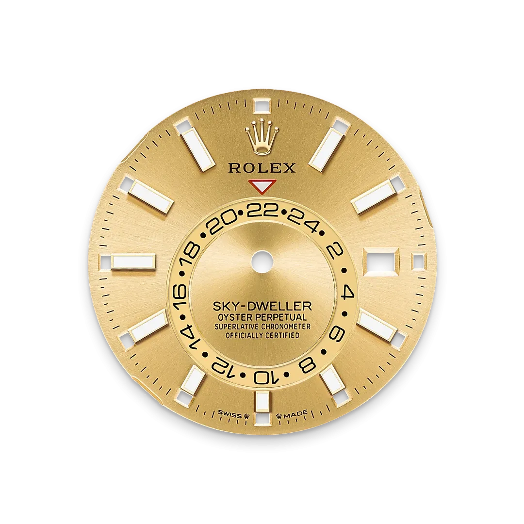 Rolex Sky-Dweller Referenz m336238-0001 Champagner­farbenes Zifferblatt