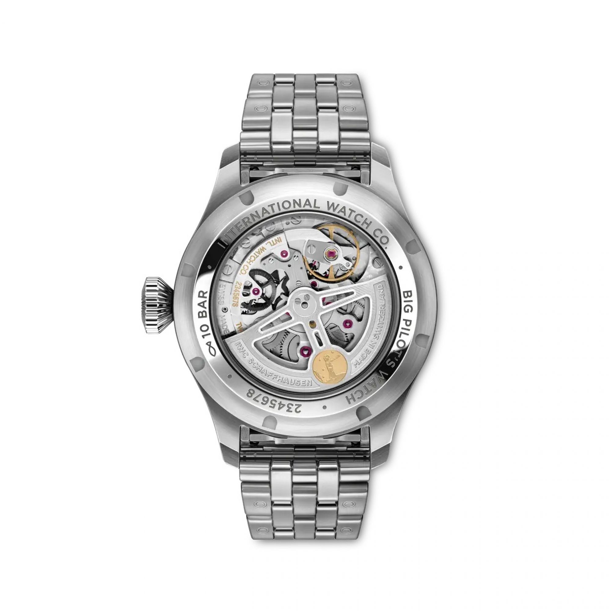 IWC Big Pilot's Watch Perpetual Calendar ProSet Le Petit Prince Rückseite