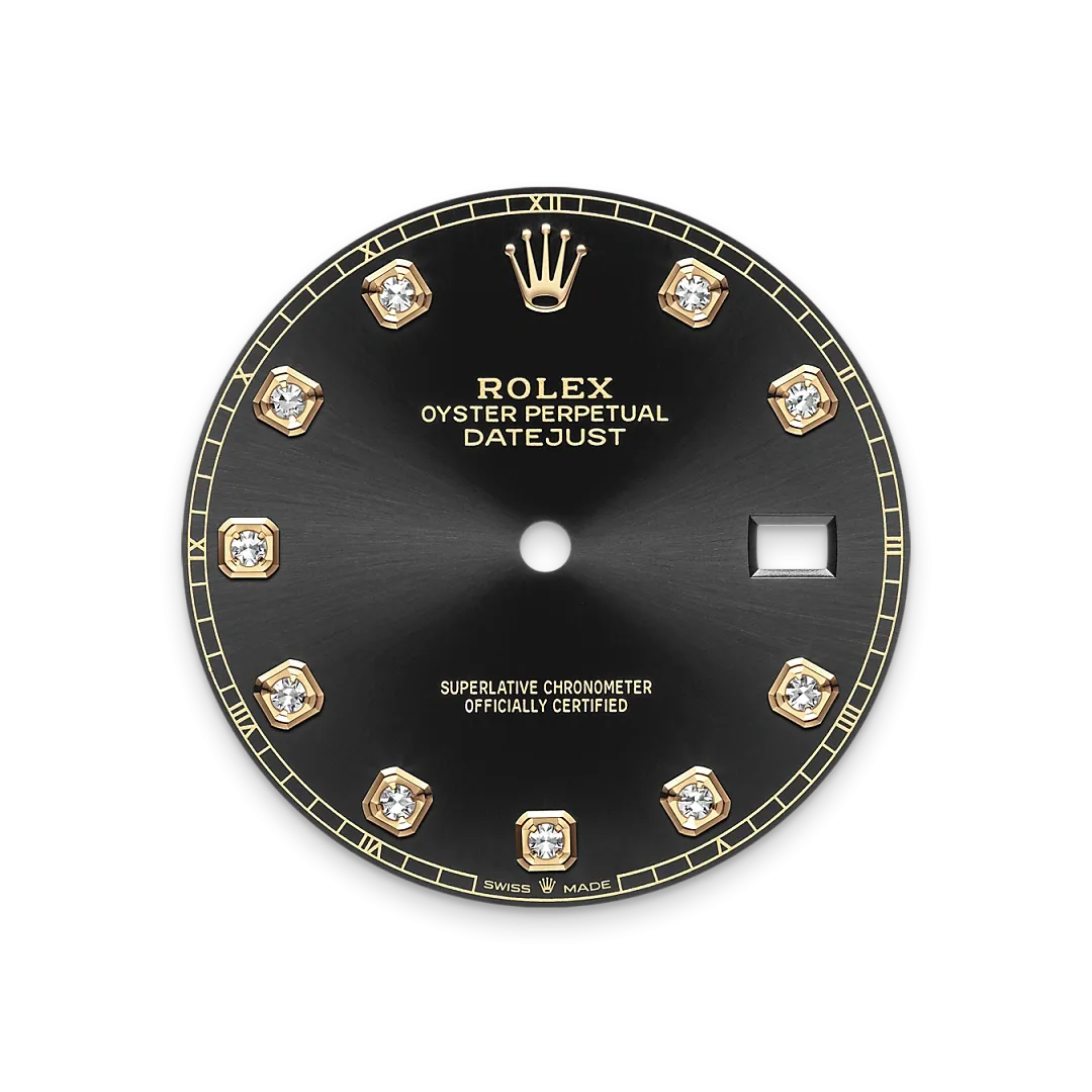 Rolex Datejust 41 Referenz m126303-0006 Strahlend schwarzes Zifferblatt