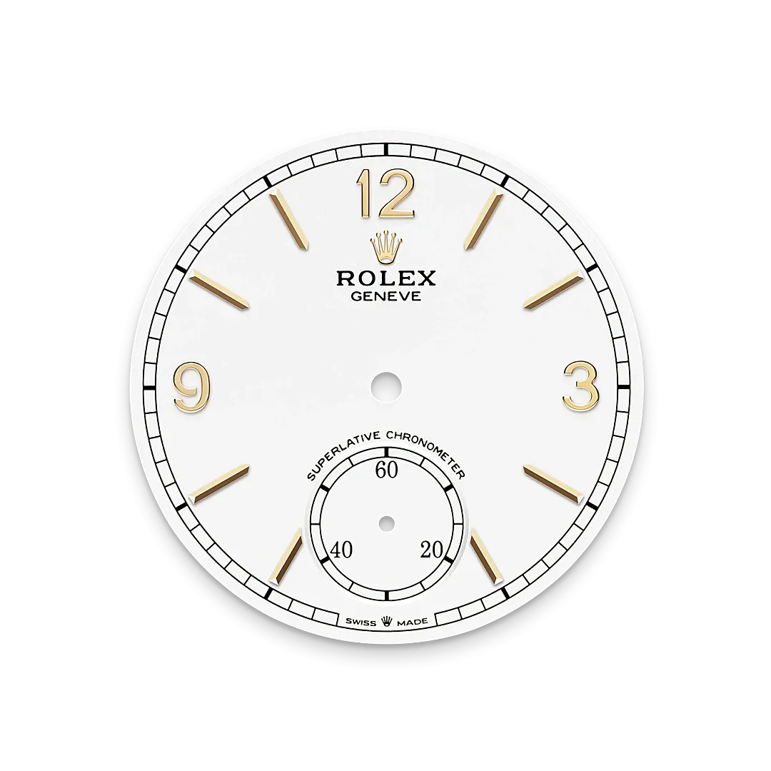 Rolex 1908 Referenz m52508-0008 Tiefweißes Zifferblatt