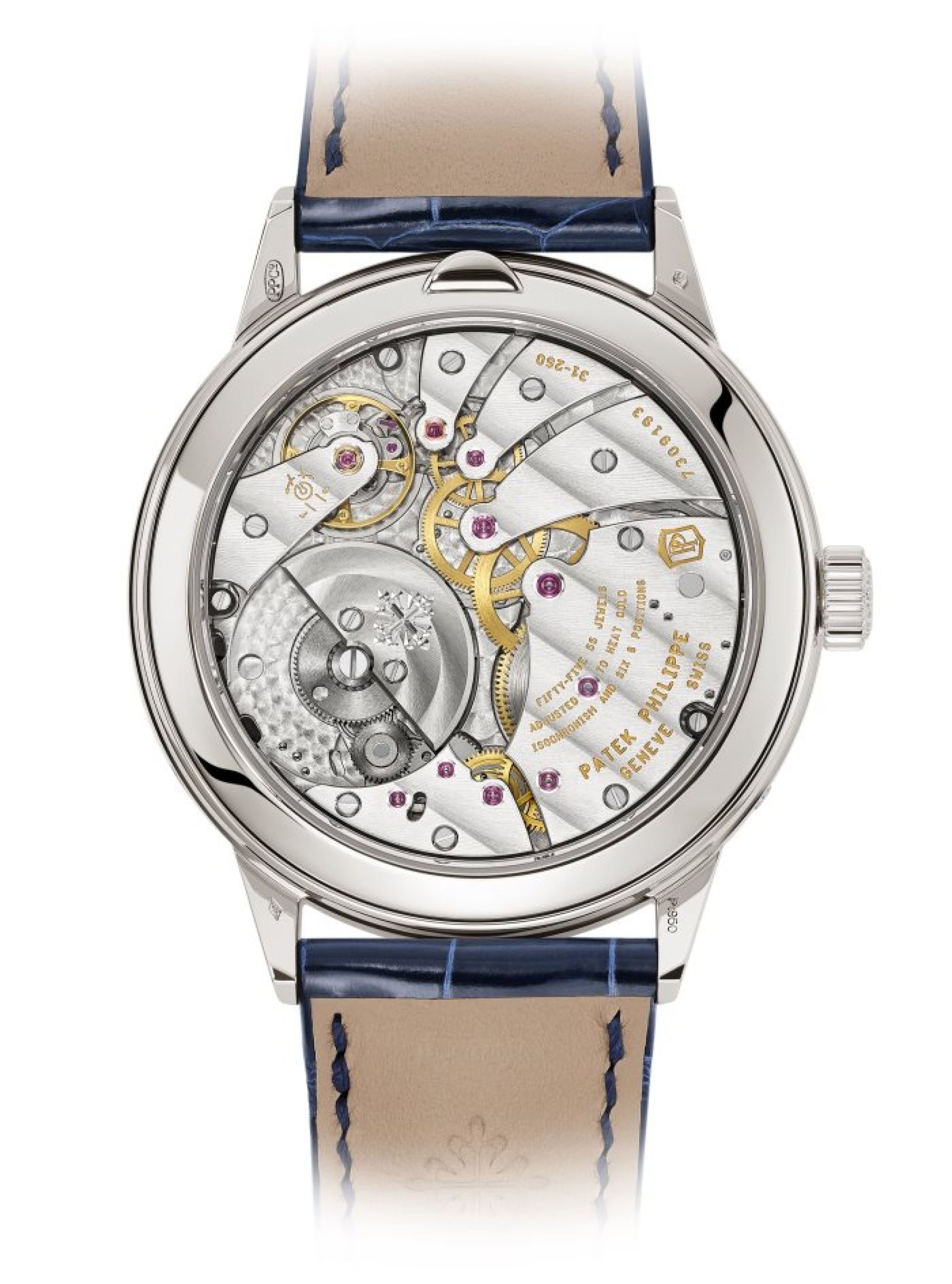 Patek Philippe Ewiger Kalender auf einer Linie. Rückseite
