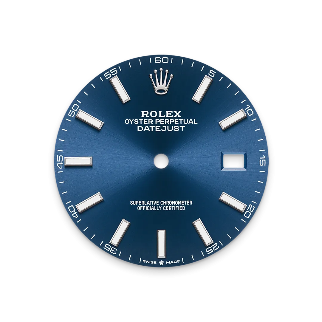 Rolex Datejust 41 Referenz m126334-0002 Strahlend blaues Zifferblatt