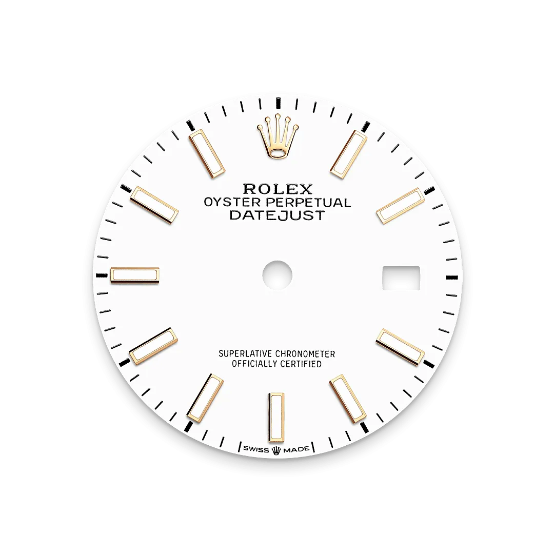 Rolex Datejust 36 Referenz m126233-0019 Weißes Zifferblatt
