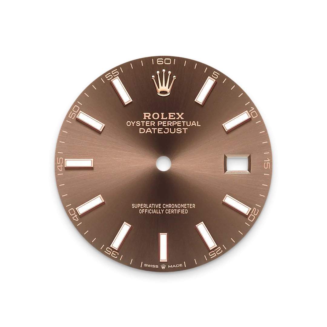 Rolex Datejust 41 Referenz m126331-0001 Schokoladen­­farbenes Zifferblatt