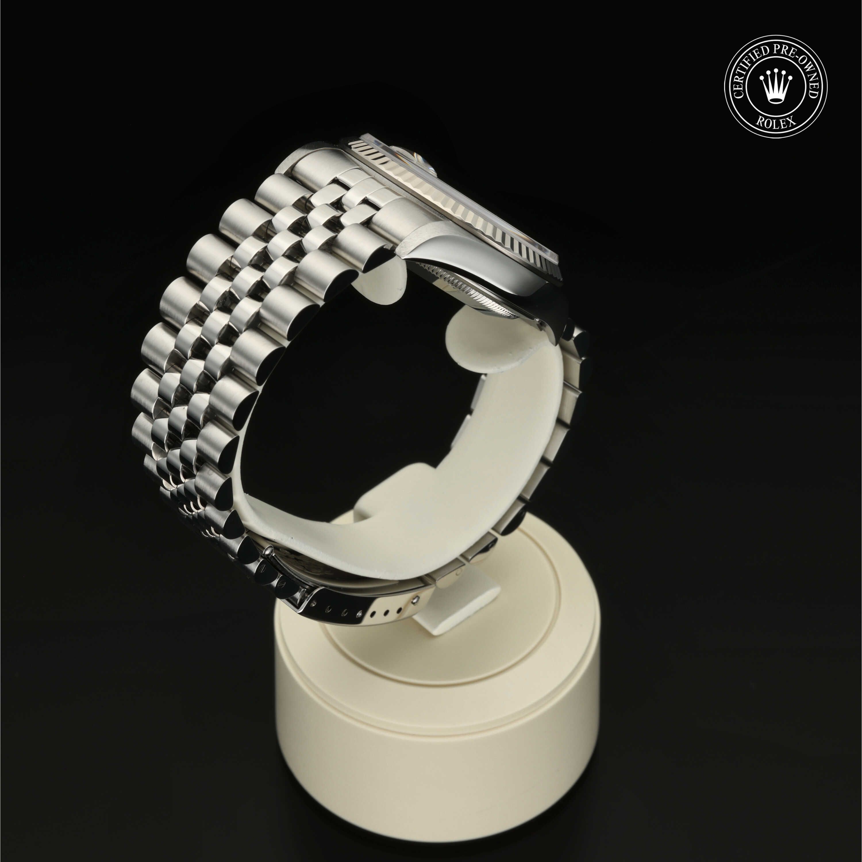 Rolex Certified Pre-Owned Oyster Perpetual Datejust 36 aus 1999 in 36 mm aus Rolesor Weiß 18 Karat