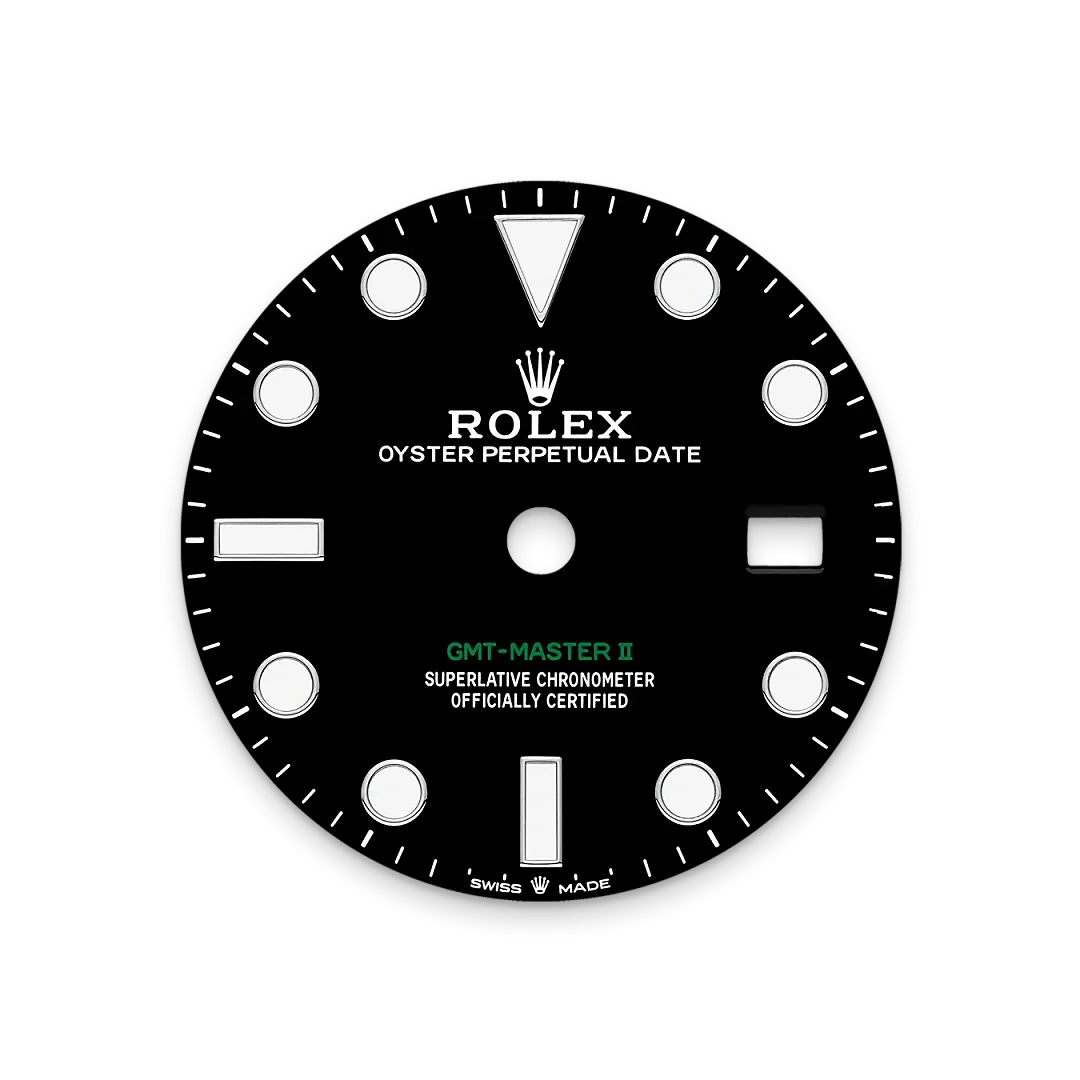 Rolex GMT-Master II Referenz m126710grnr-0004 Schwarzes Zifferblatt